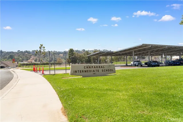 a view of a street with houses