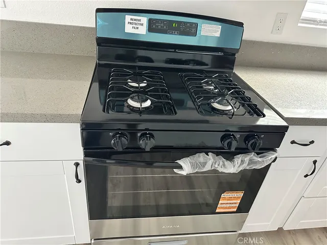 a close view of stove