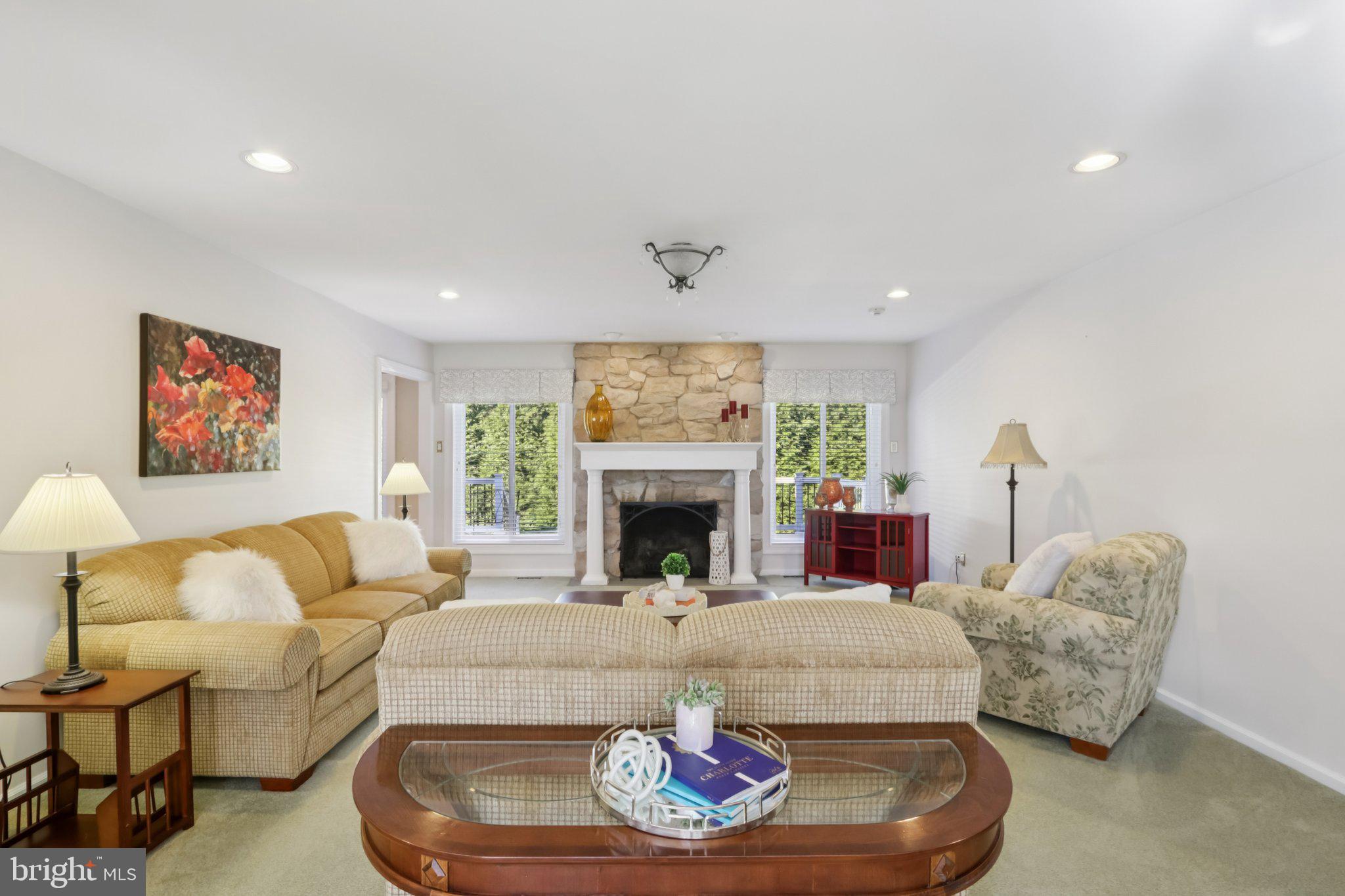 1 Daisy Lane Ambler, PA 19002 - Photo 6 of 53 a living room with furniture and a fireplace