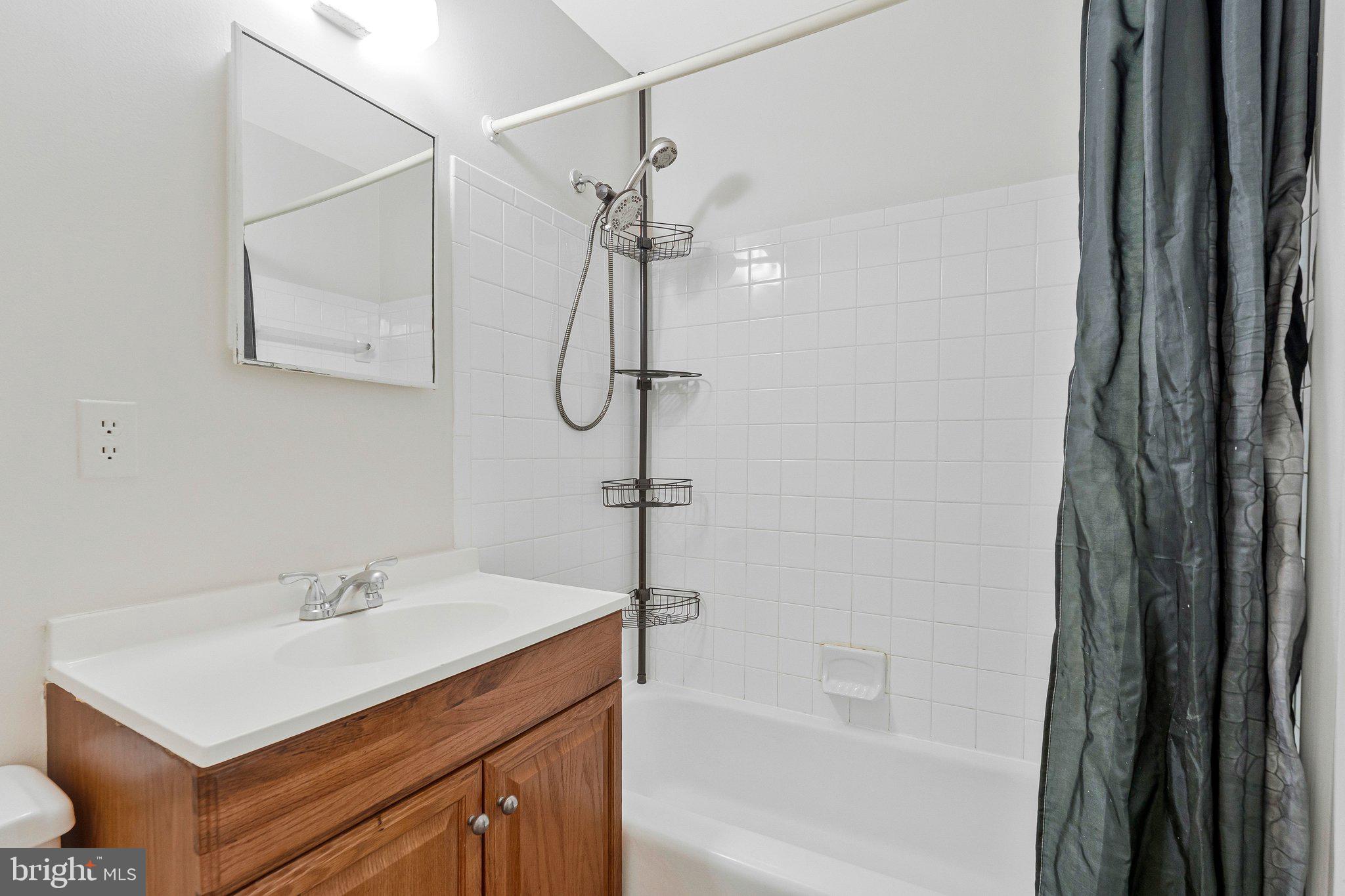 2202 Southgate Square Reston, VA 20191 - Photo 5 of 22 a bathroom with a sink a vanity and a shower