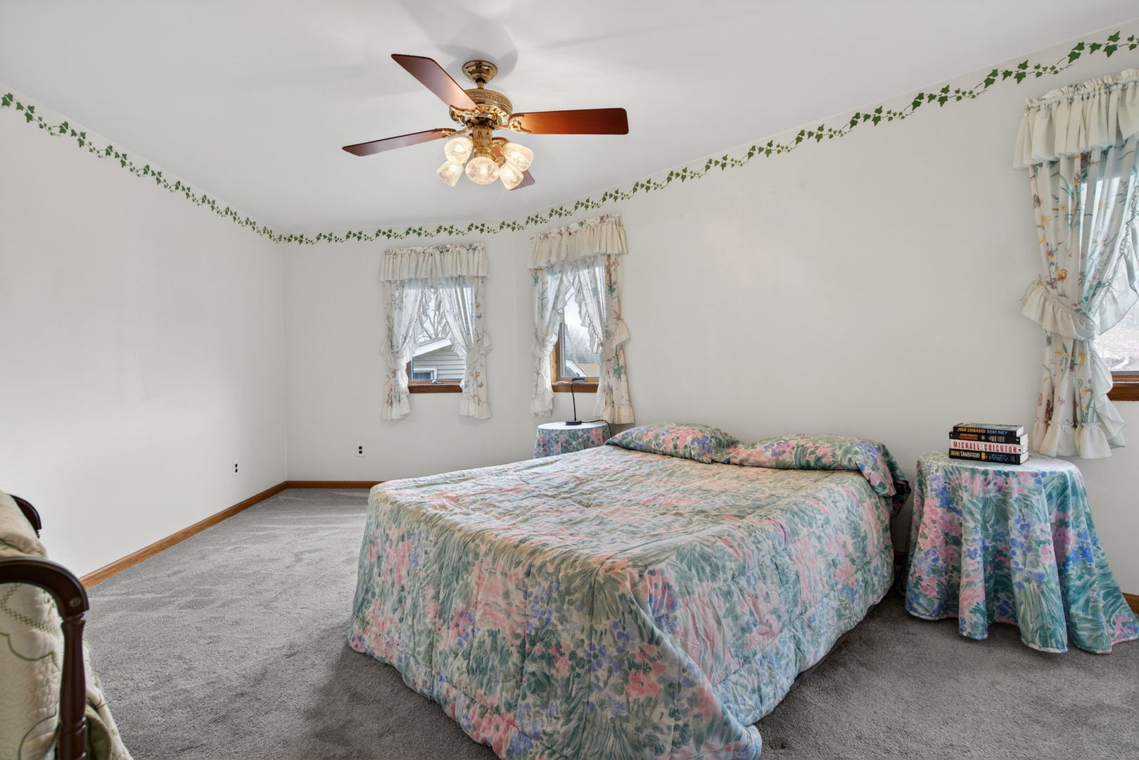 3420 Quail Court Morris, IL 60450 - Photo 31 of 53 a bedroom with a bed and a chandelier