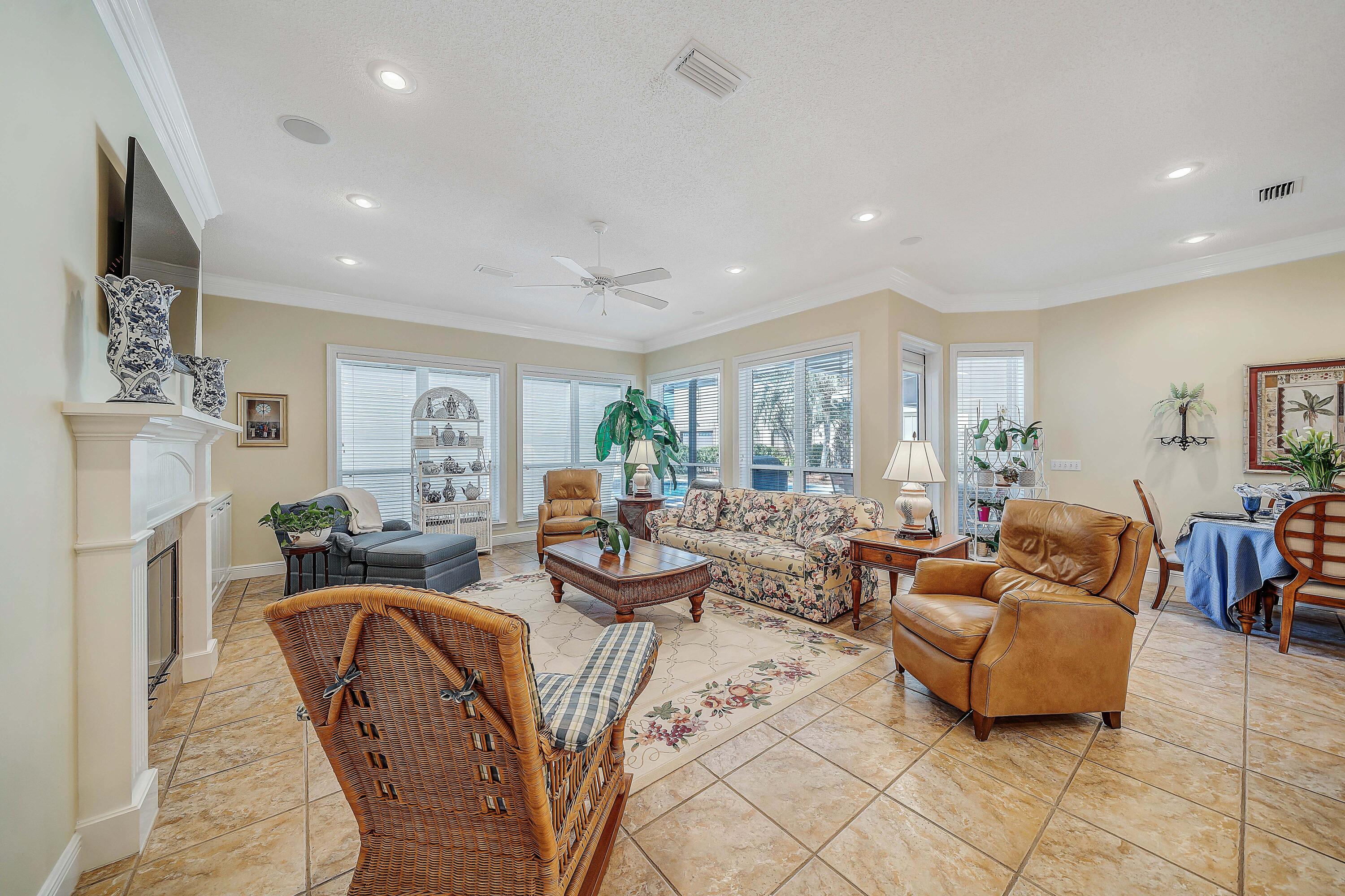 3601 Dragon's Ridge Road Panama City Beach, FL 32408 - Photo 21 of 62 a living room with furniture and a large window