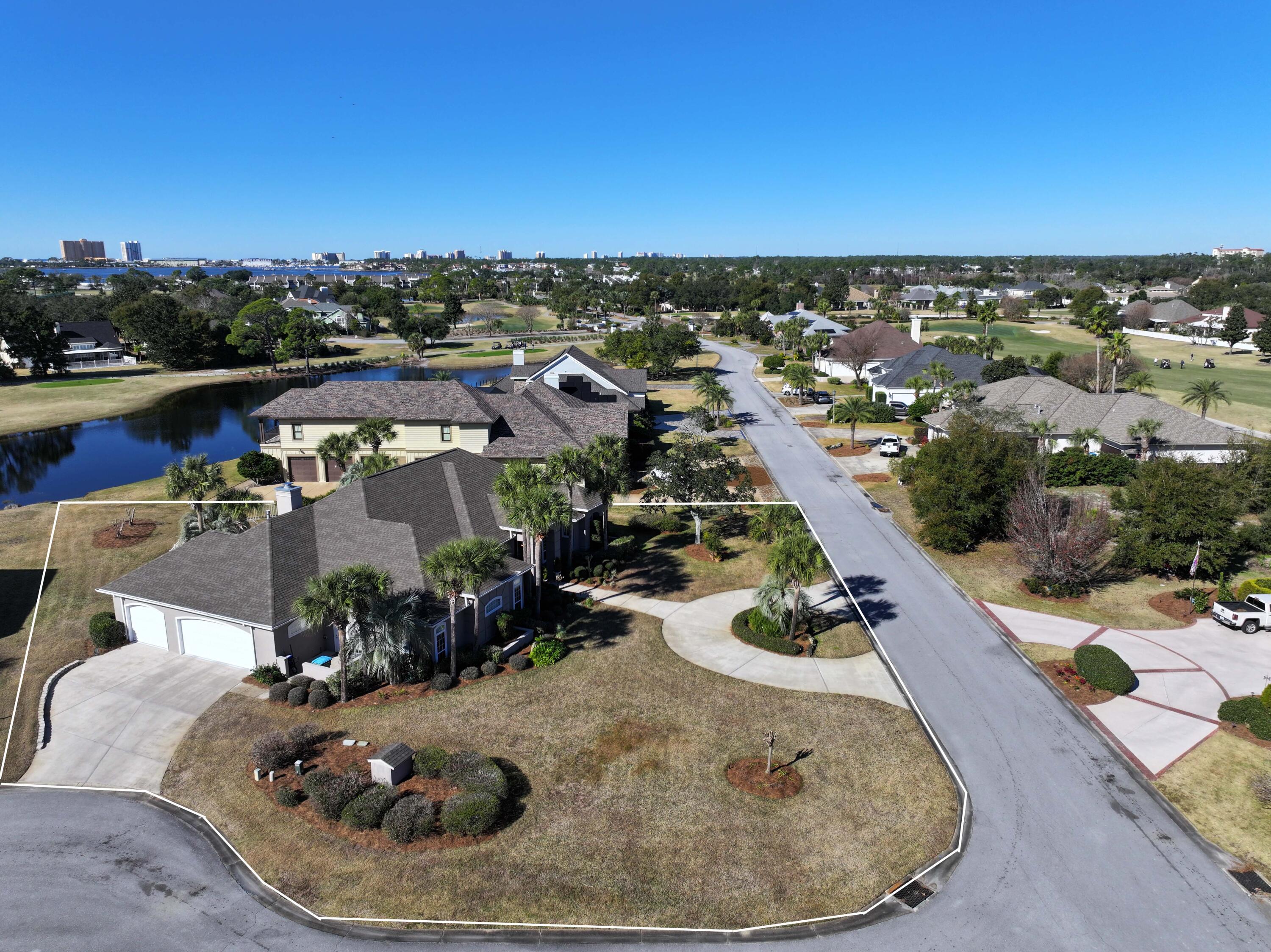 3601 Dragon's Ridge Road Panama City Beach, FL 32408 - Photo 54 of 62 an aerial view of a house with outdoor space and seating
