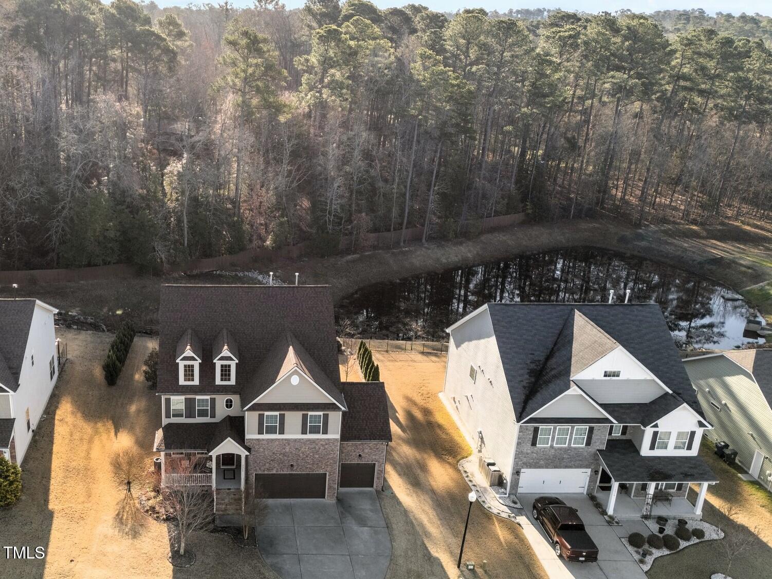 7520 Channery Way Raleigh, NC 27616 - Photo 42 of 47 an aerial view of a house with a yard