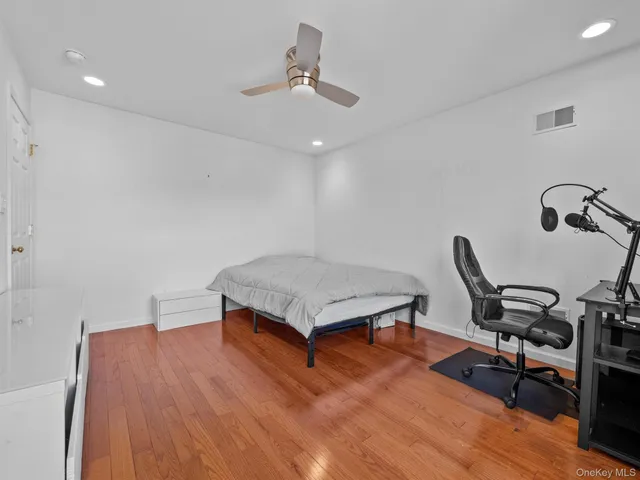 a living room with furniture and rug