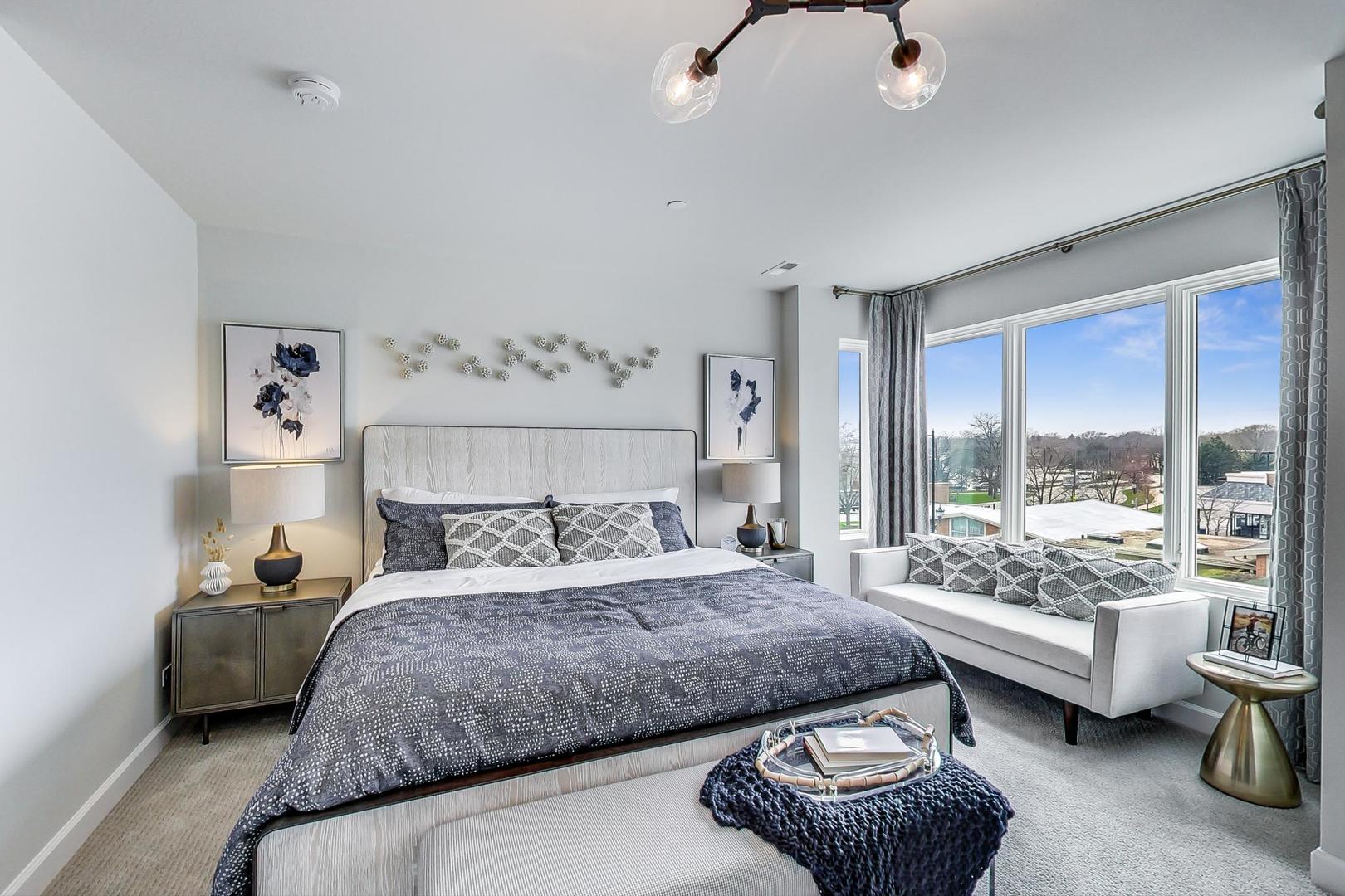 1261 Shermer Road Northbrook, IL 60062 - Photo 12 of 33 a bedroom with double bed and a window