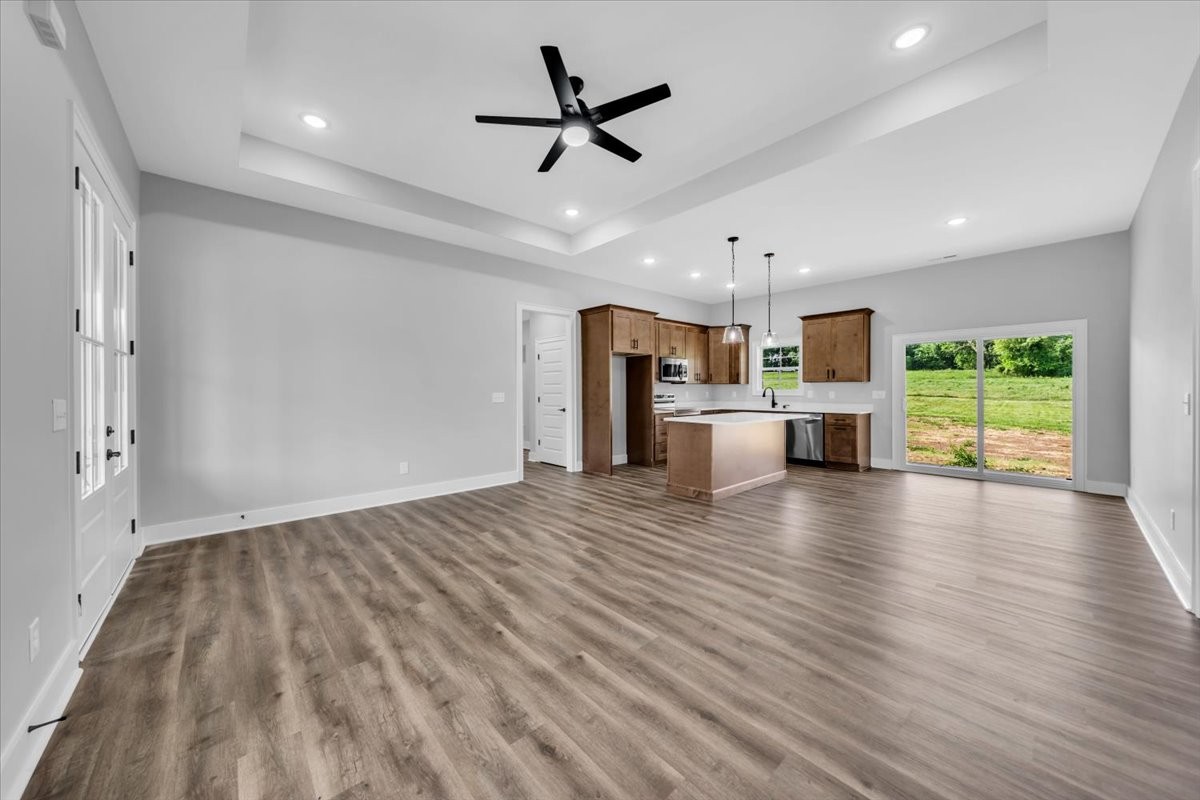 749 Edd Ramsey Road McMinnville, TN 37110 - Photo 7 of 40 a view of kitchen with cabinets and wooden floor