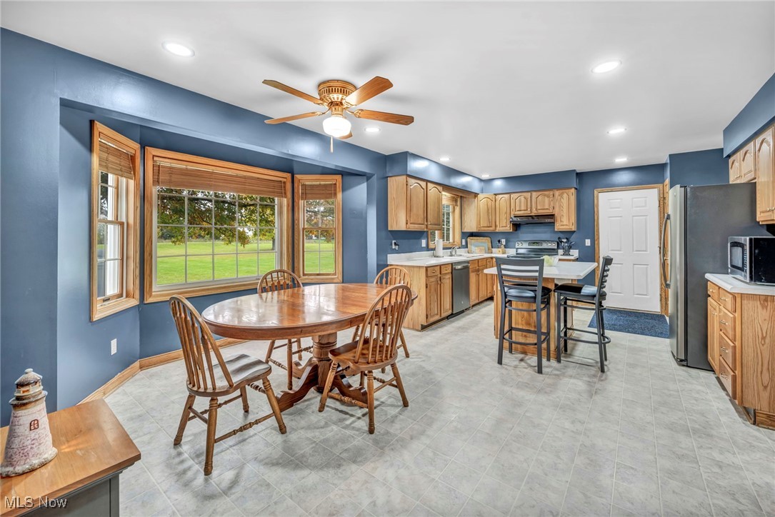 3181 Ridgewood Road Medina, OH 44256 - Photo 23 of 50 Dining room featuring ceiling fan