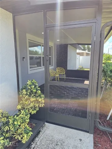 a living room with garden