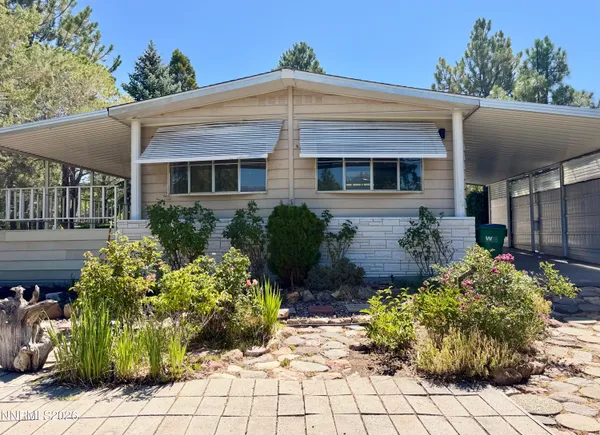 a front view of a house