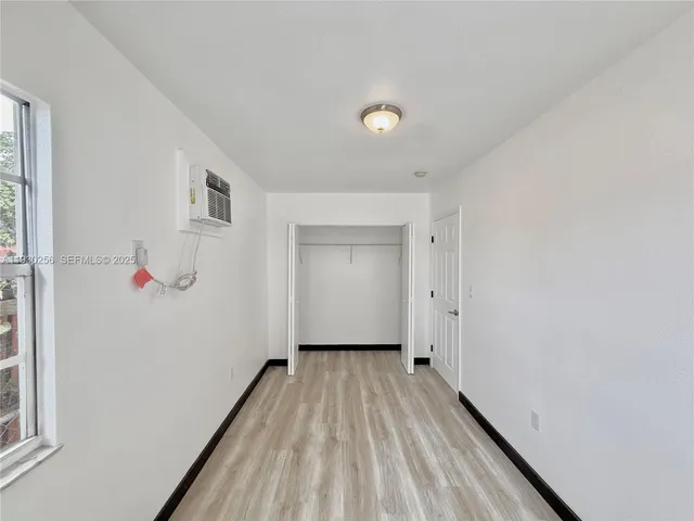 a close view of closet