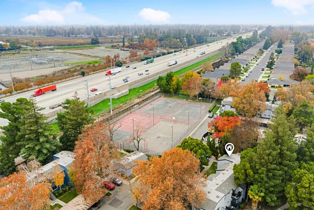 a view of an outdoor space and a lake view