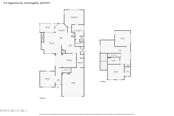 $950,000 | 17 East Sagamore Drive, Farmingdale, NJ 07727