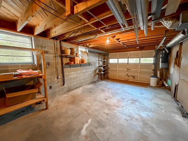 a view of storage and utility room