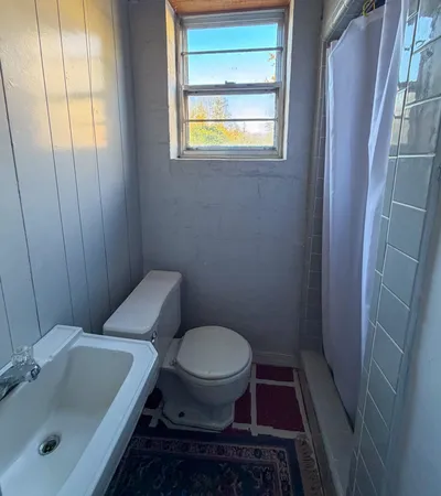 a bathroom with a sink and a toilet