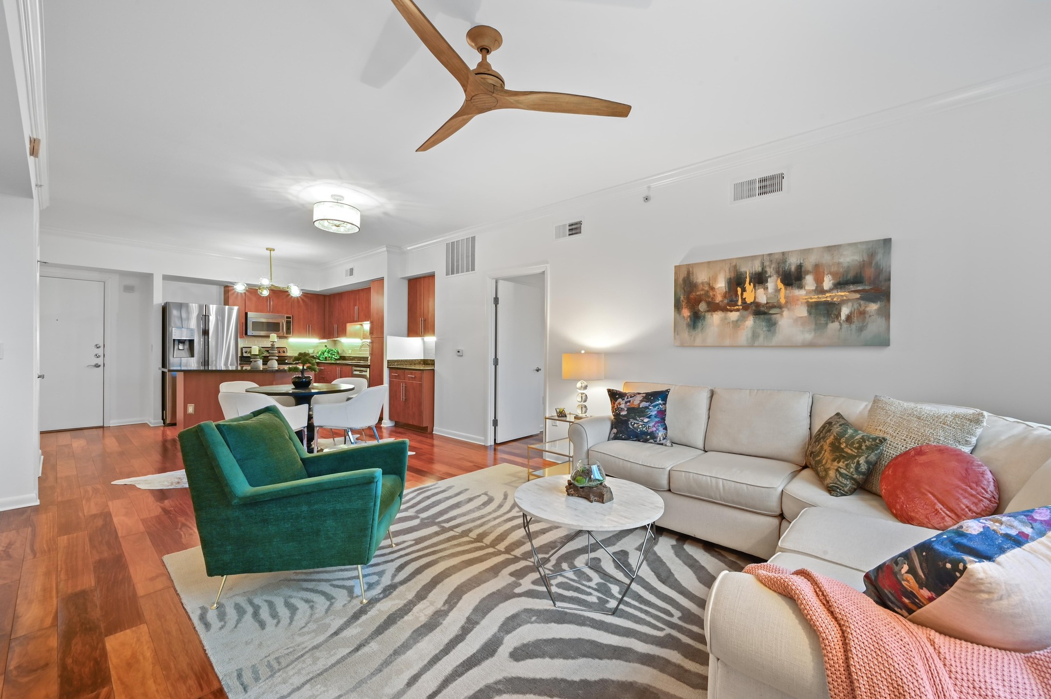 54 Rainey Street, Unit 412 Austin, TX 78701 - Photo 11 of 37 Living area looking to kitchen
