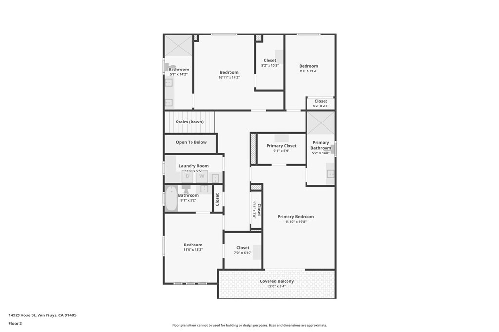 14929 Vose Street Van Nuys, CA 91405 - Photo 54 of 56 a picture of a floor plan