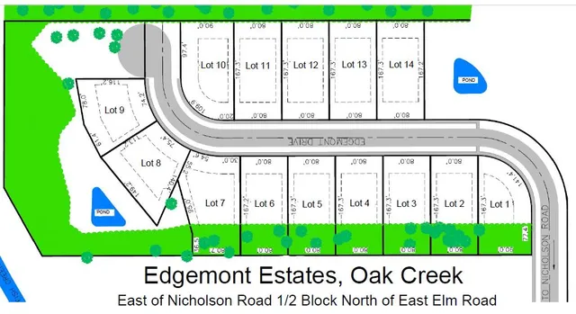 $159,900 | Lt1 Lt1 Edgemont Drive, Oak Creek, WI 53154