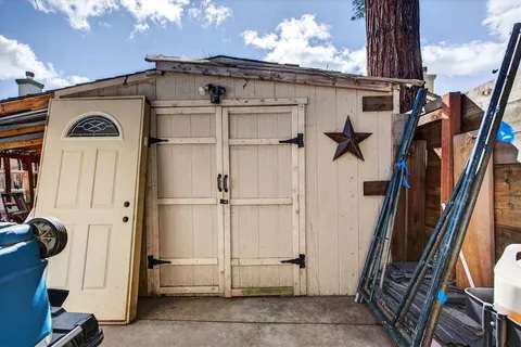 a view of a entryway door front of house