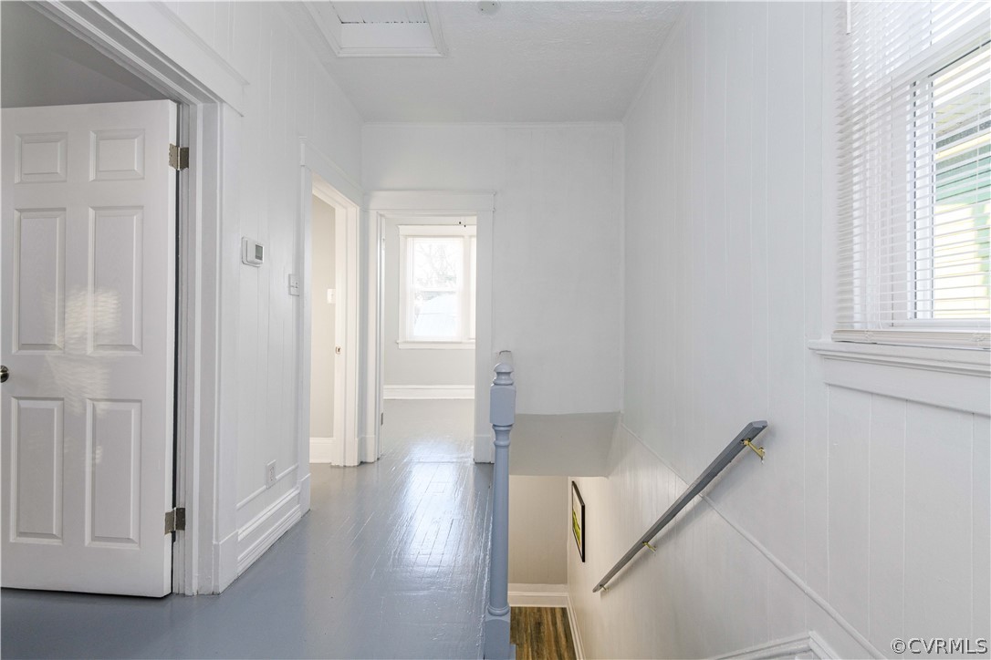 3103 Letcher Avenue Richmond, VA 23222 - Photo 31 of 50 a view of a hallway with white walls and window