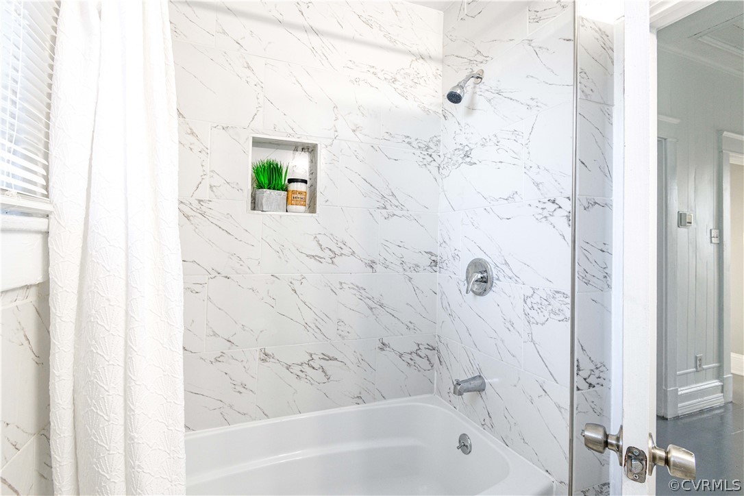 3103 Letcher Avenue Richmond, VA 23222 - Photo 37 of 50 a bathroom with a bathtub and shower