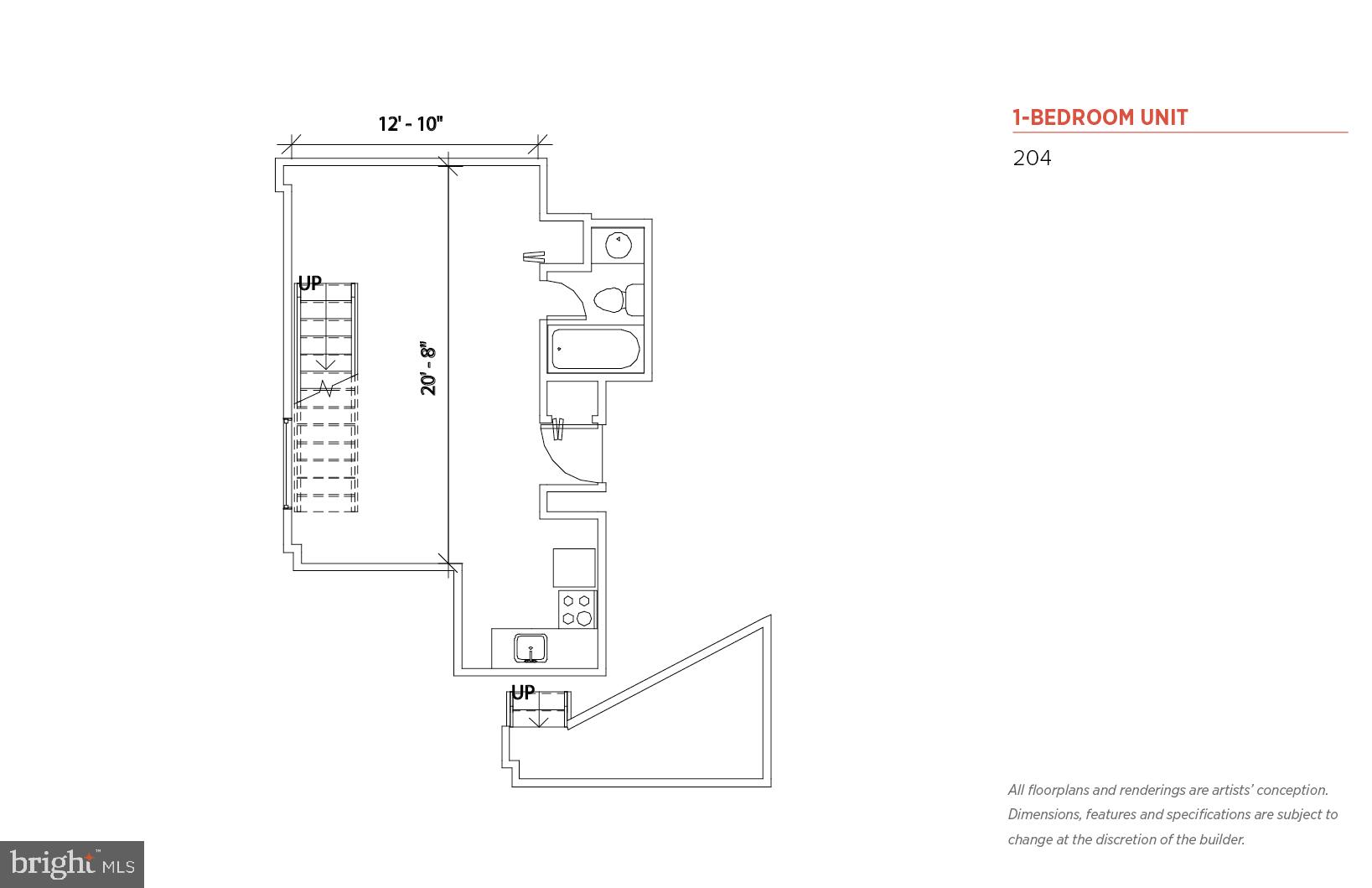 201 South 13th Street, Unit 209 Philadelphia, PA 19107 - Photo 6 of 22 a picture of a room with a floor plan