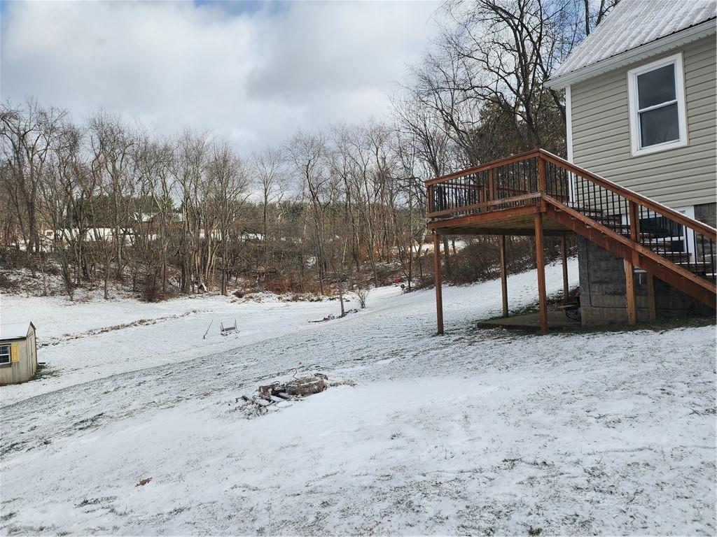 701 Jackson Road Apollo, PA 15613 - Photo 5 of 33 a view of a covered with snow in the yard