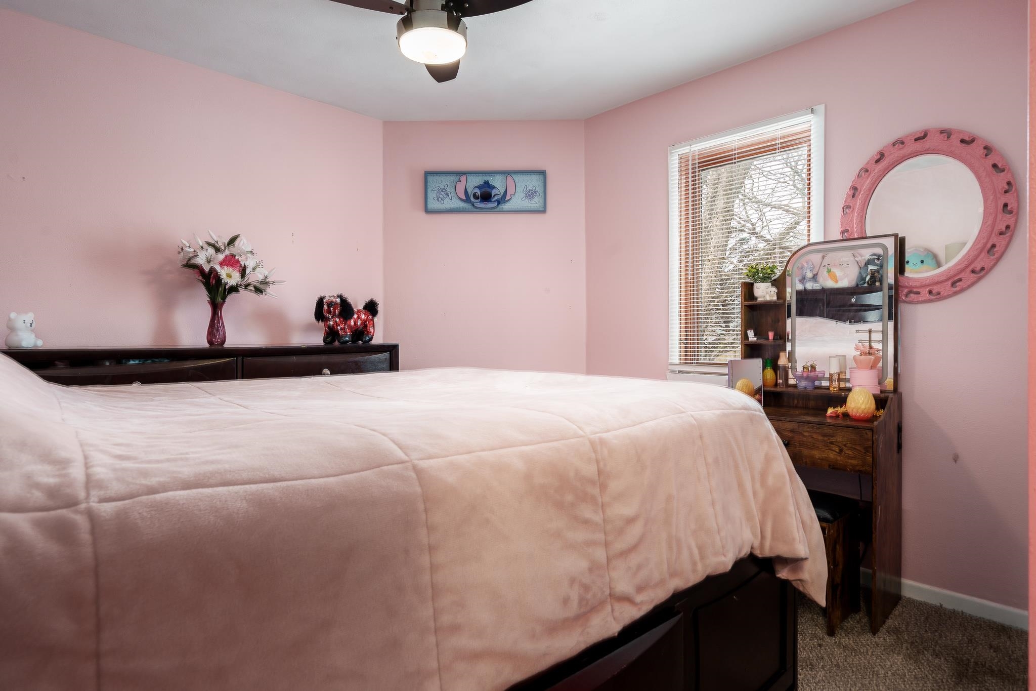 1245 Aldrin Road Rockton, IL 61072 - Photo 3 of 41 a bed room with a bed mirror and a window