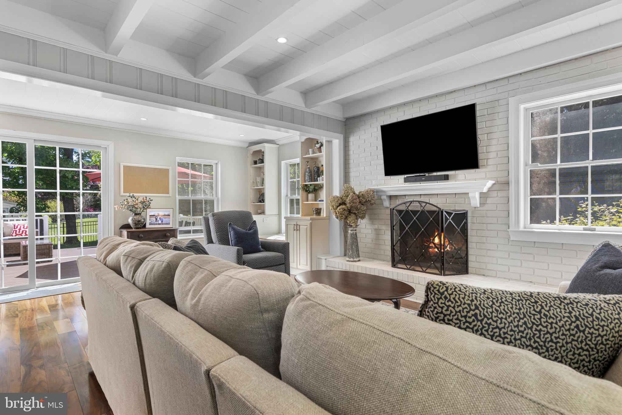 290 Wentworth Road Wayne, PA 19087 - Photo 24 of 57 Family room with fireplace