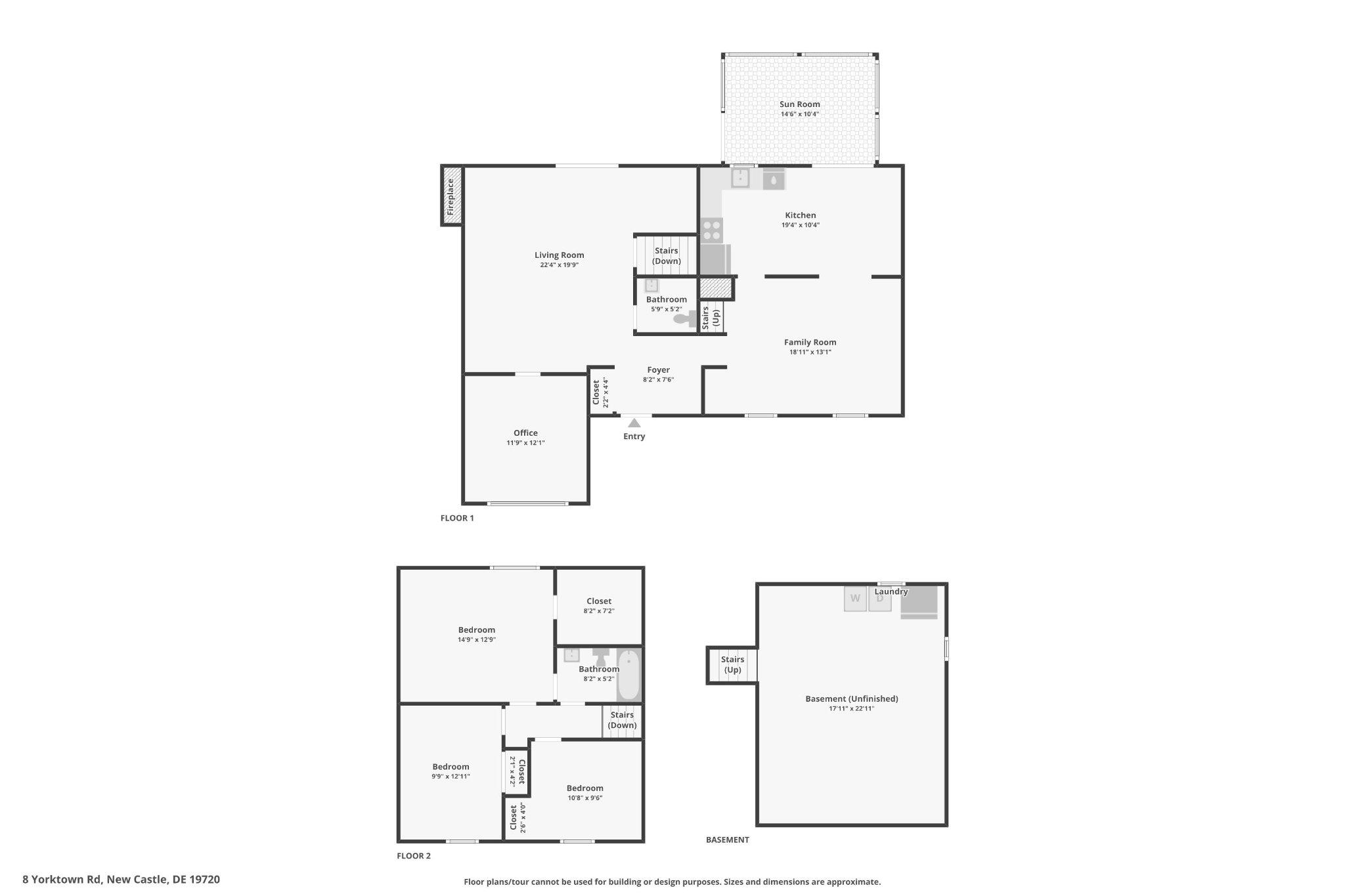 8 Yorktown Road New Castle, DE 19720 - Photo 22 of 22 Combined floorplan.