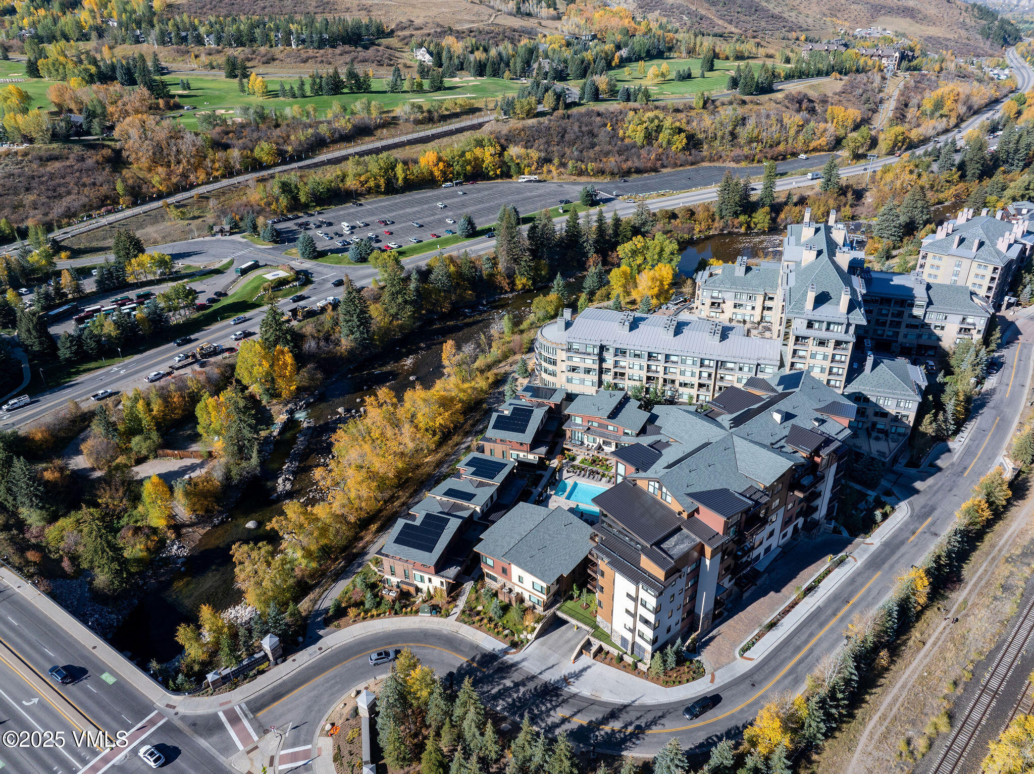 42 Riverfront Lane, Unit 2 Avon, CO 81620 - Photo 25 of 27 an aerial view of a city