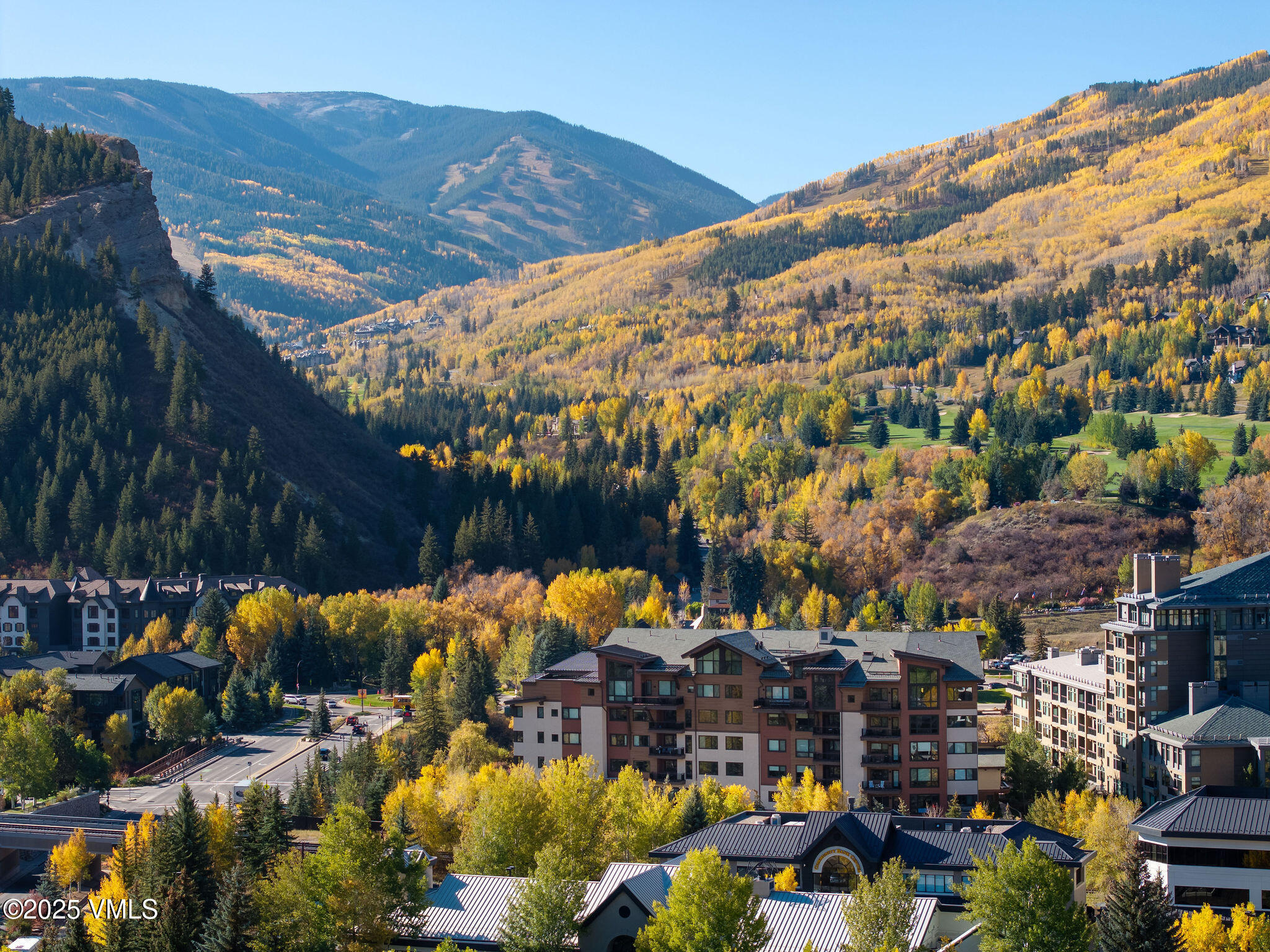 42 Riverfront Lane, Unit 2 Avon, CO 81620 - Photo 26 of 27 a view of a city with lots of trees