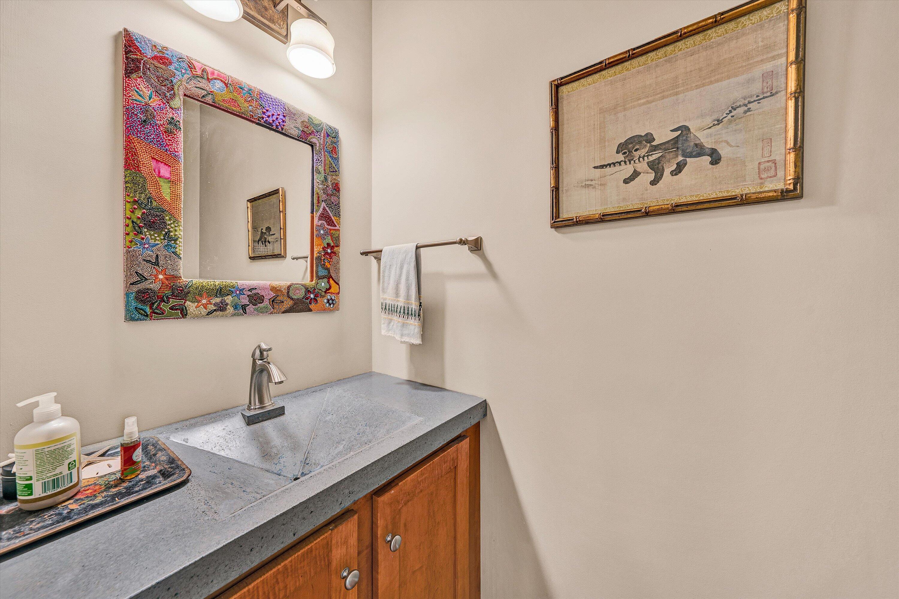 84 Green Level Road Boones Mill, VA 24065 - Photo 20 of 56 a bathroom with a sink and a mirror