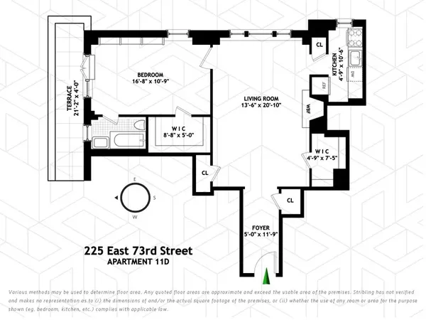 a view of balcony with couch