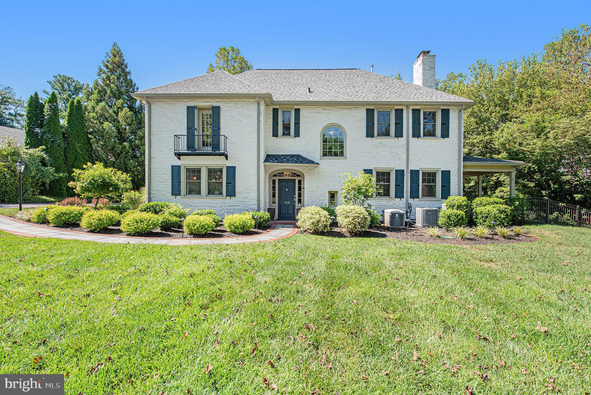 109 Willowburn Road Villanova, PA 19085 - Photo 2 of 65 a front view of a house with a yard