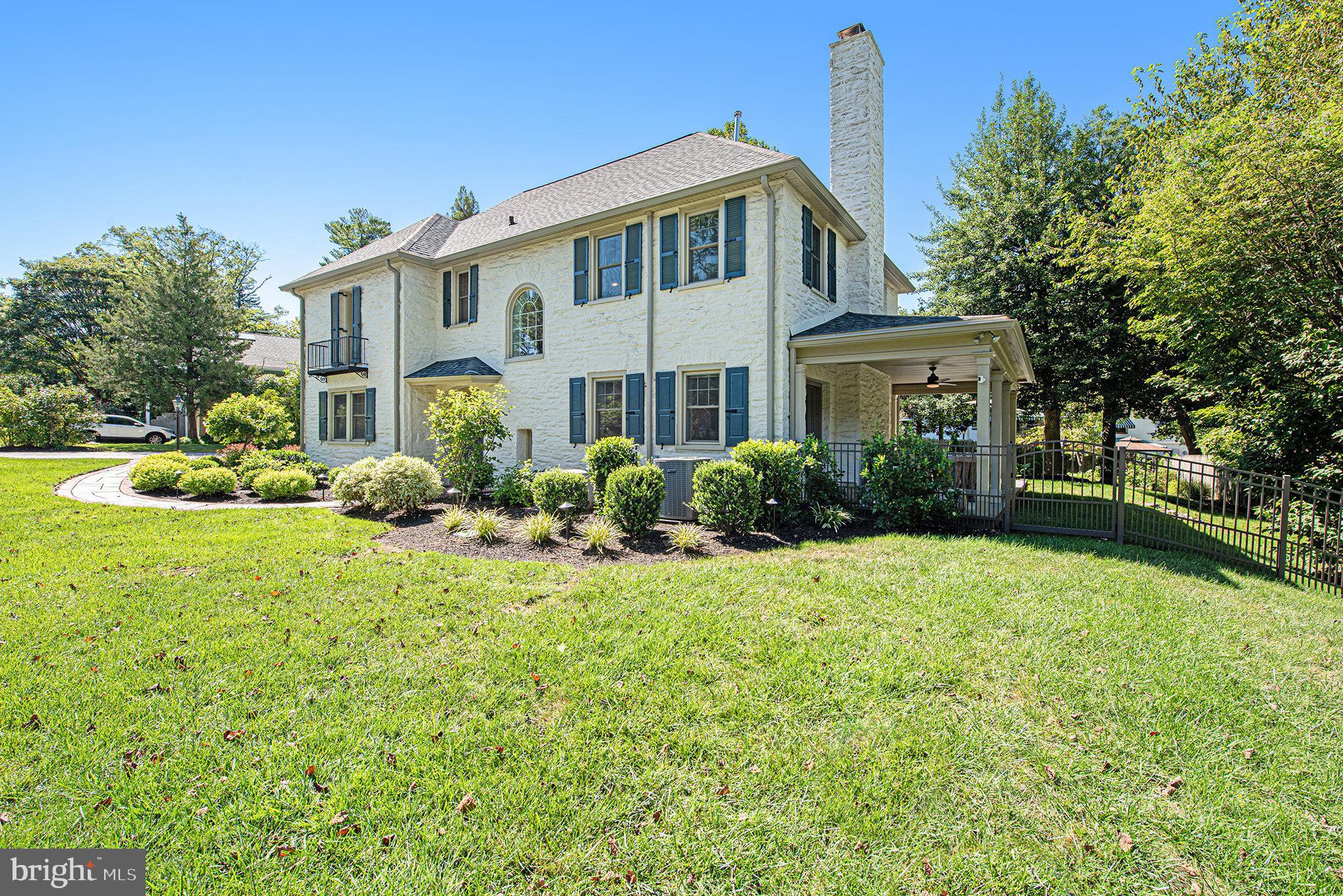 109 Willowburn Road Villanova, PA 19085 - Photo 59 of 65 a front view of a house with a yard