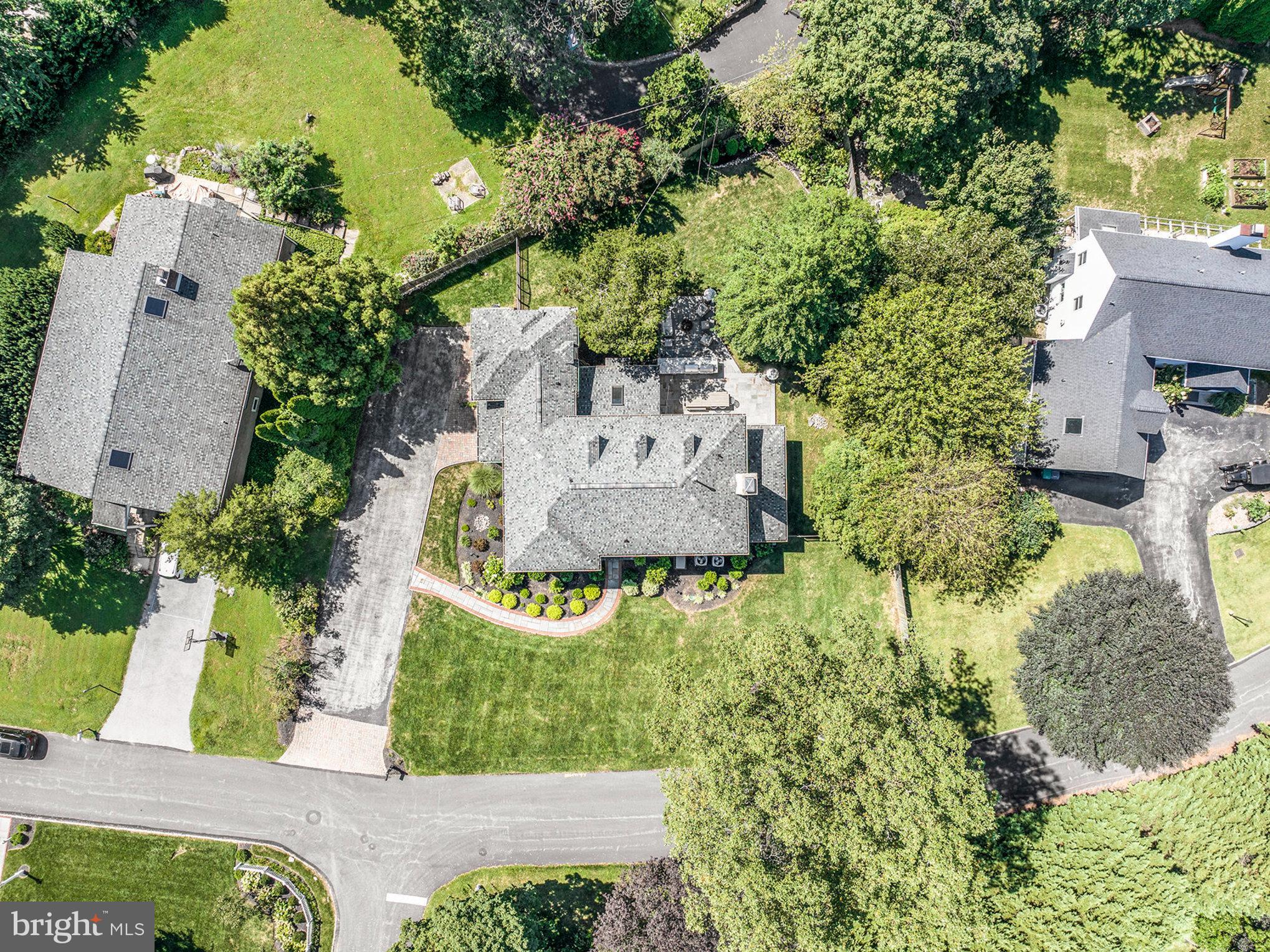 109 Willowburn Road Villanova, PA 19085 - Photo 64 of 65 an aerial view of a house with a yard