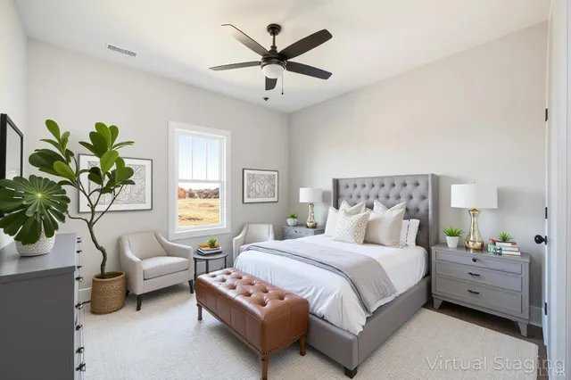 a view of an empty room and wooden floor