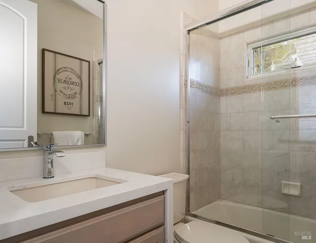 a view of a lake with a mountain