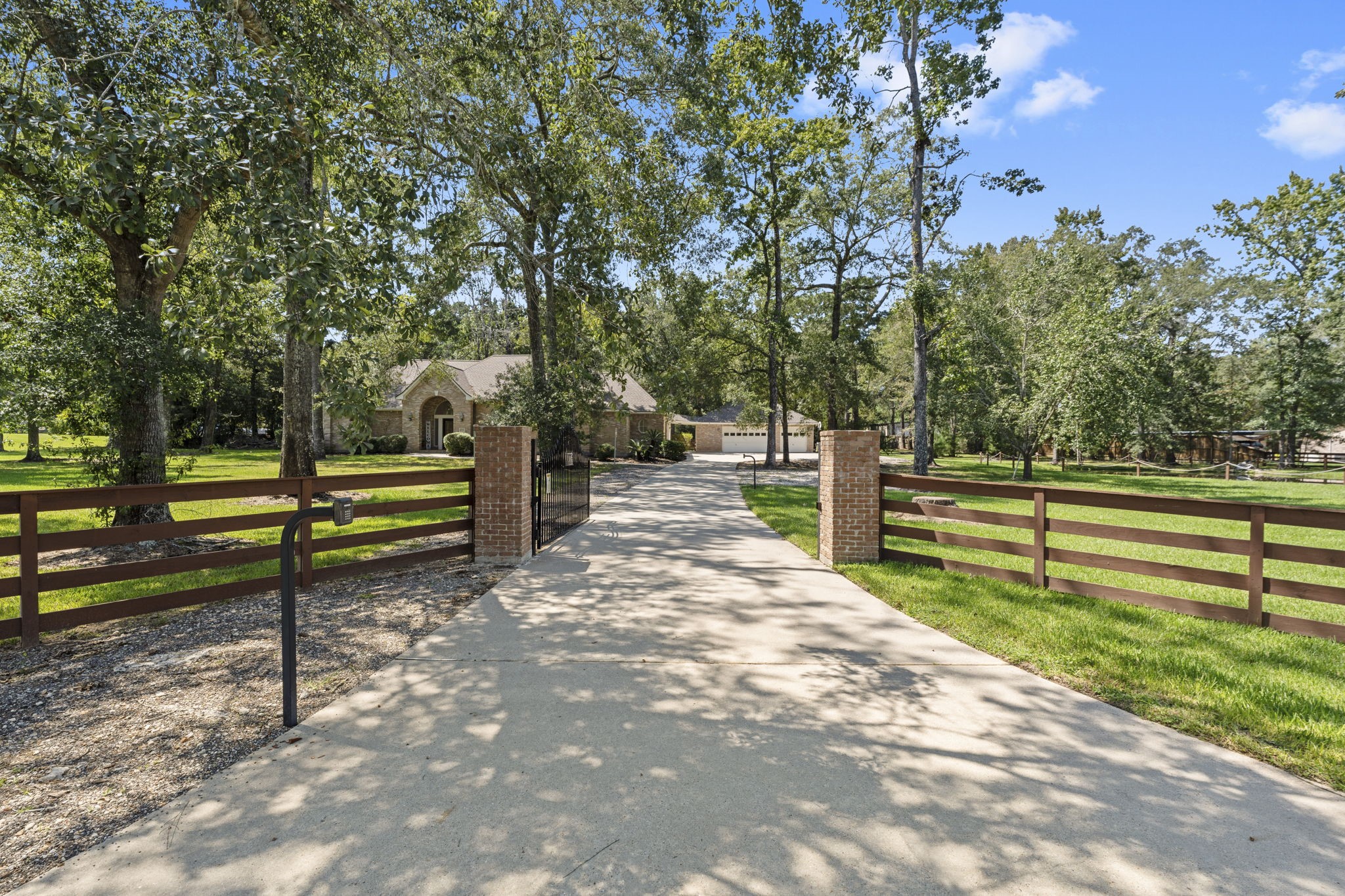 a view of park bench