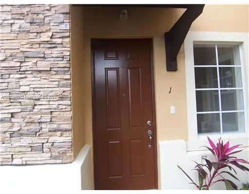 a view of front door