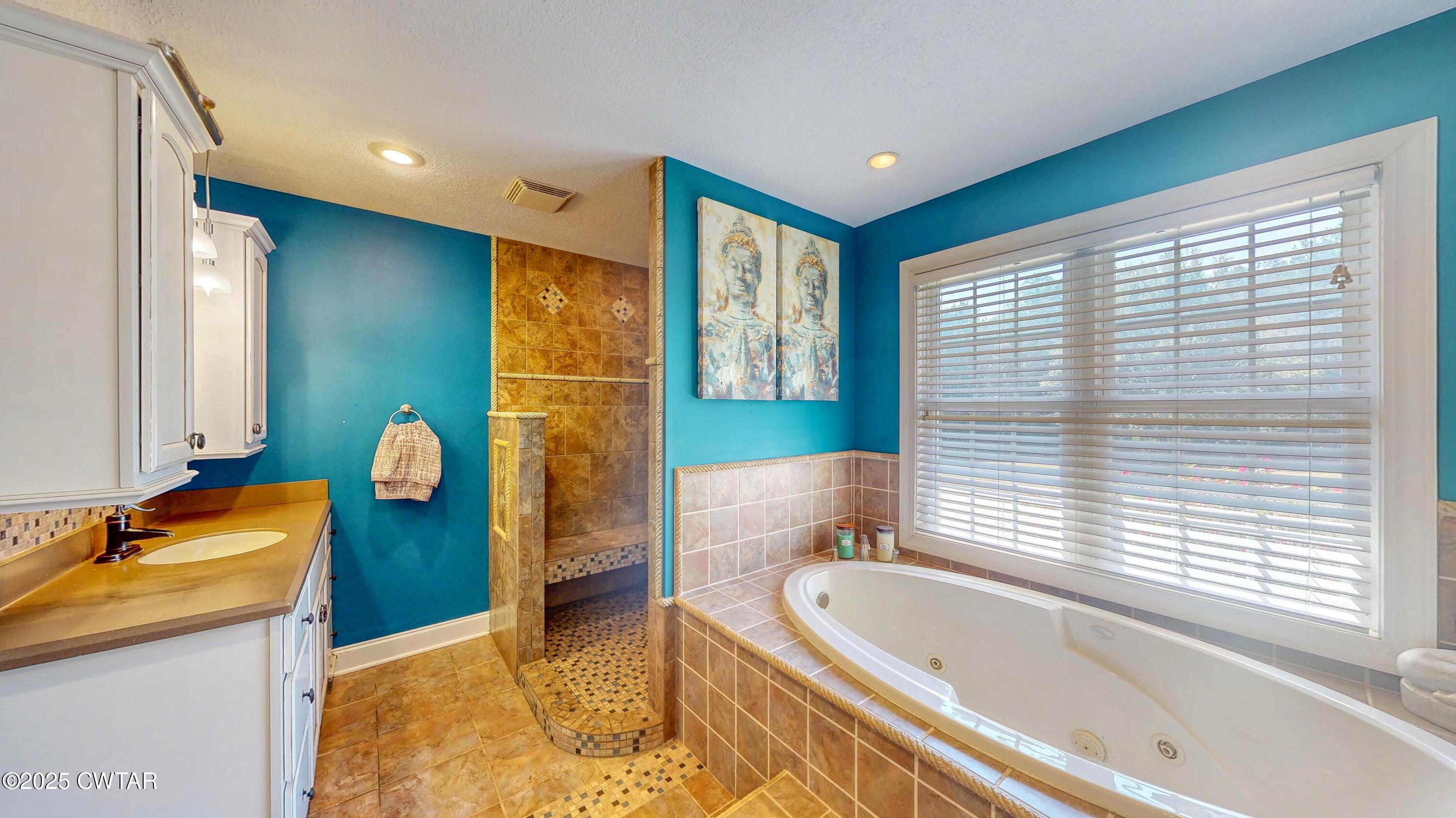 2345 East Grove Road Gleason, TN 38229 - Photo 19 of 44 a bathroom with a tub sink and mirror