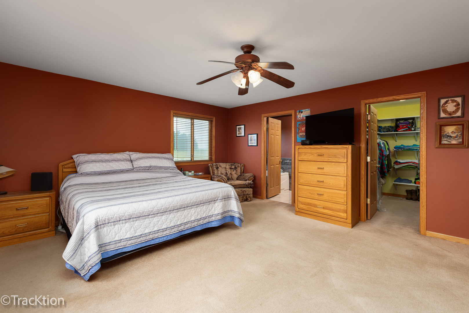 894 Moffet Road Paw Paw, IL 61353 - Photo 12 of 31 a bedroom with a bed and a television