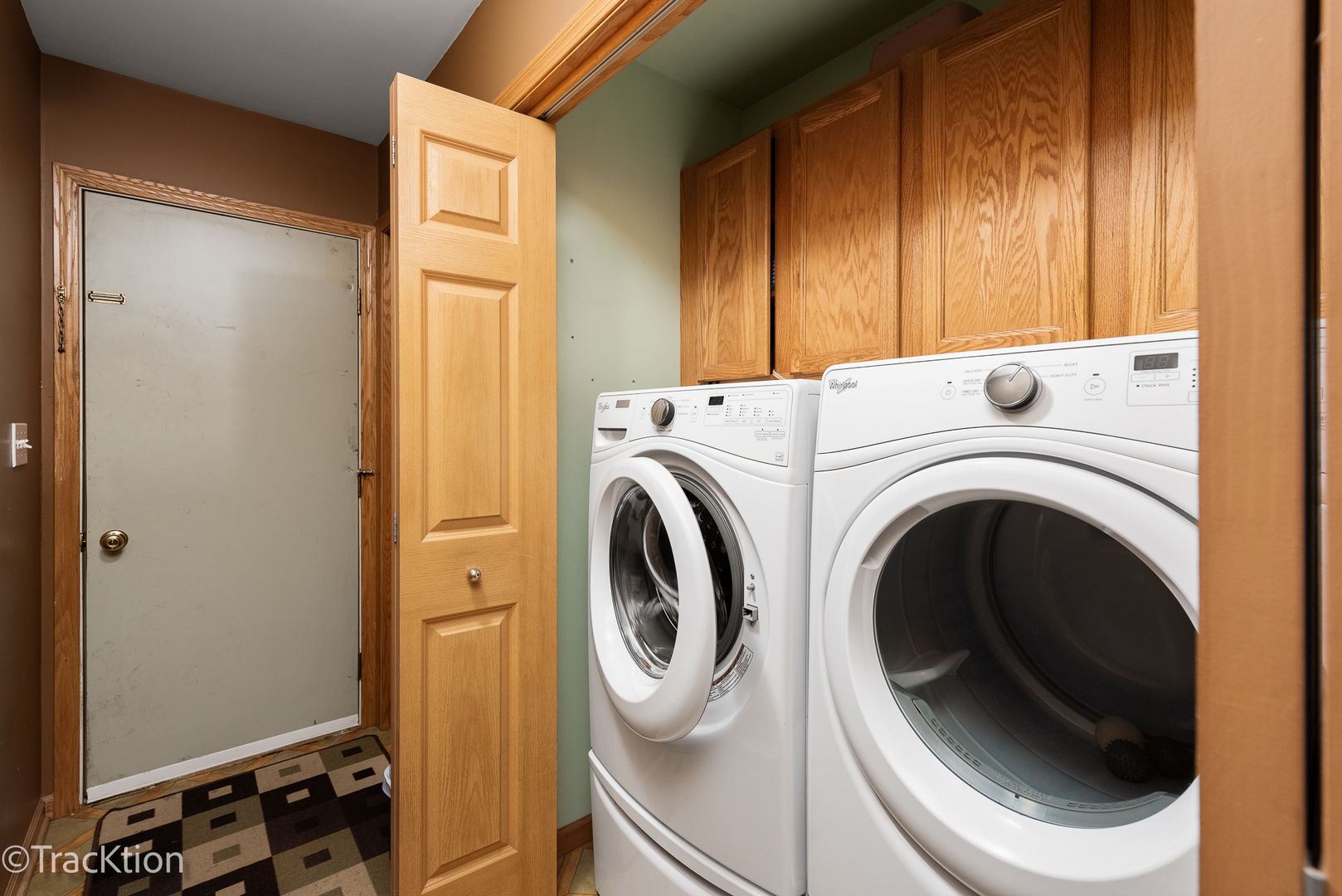 894 Moffet Road Paw Paw, IL 61353 - Photo 21 of 31 a view of a hallway with washer and dryer