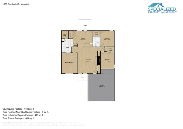 $1,595 | 1103 Cambrain Drive, Memphis, TN 38134