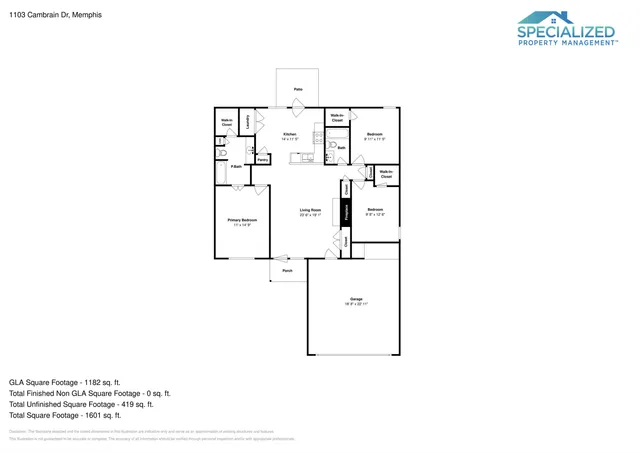 $1,595 | 1103 Cambrain Drive, Memphis, TN 38134