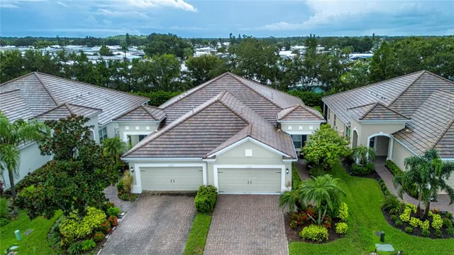 an aerial view of multiple house