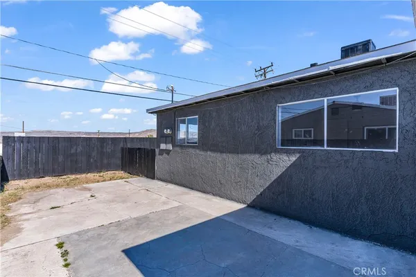 a view of the balcony