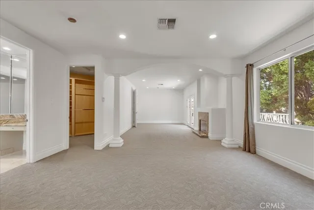 a view of an empty room