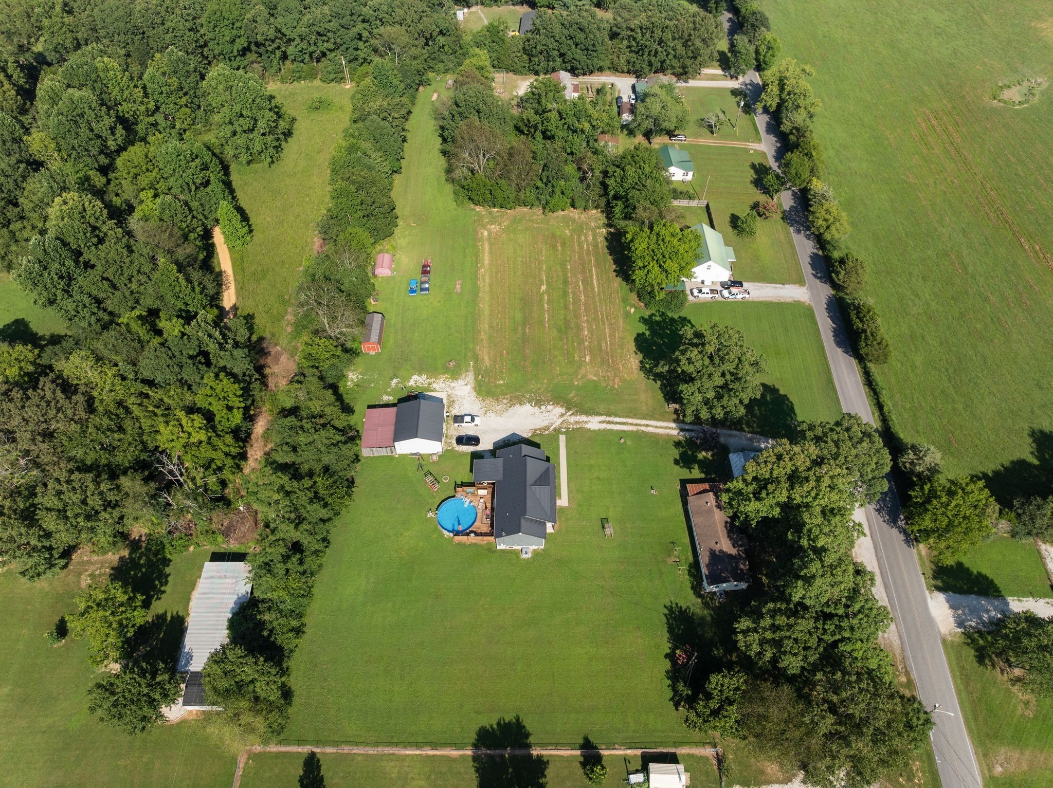 227 Pleasant View Road White Bluff, TN 37187 - Photo 18 of 19 an aerial view of a residential houses with outdoor space and swimming pool